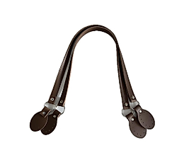 İKİLİ KULAKLI DERİ SAP - koyu kahve