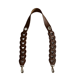 KUŞ GÖZÜ KANCALI ÖRGÜ SAP - kahverengi