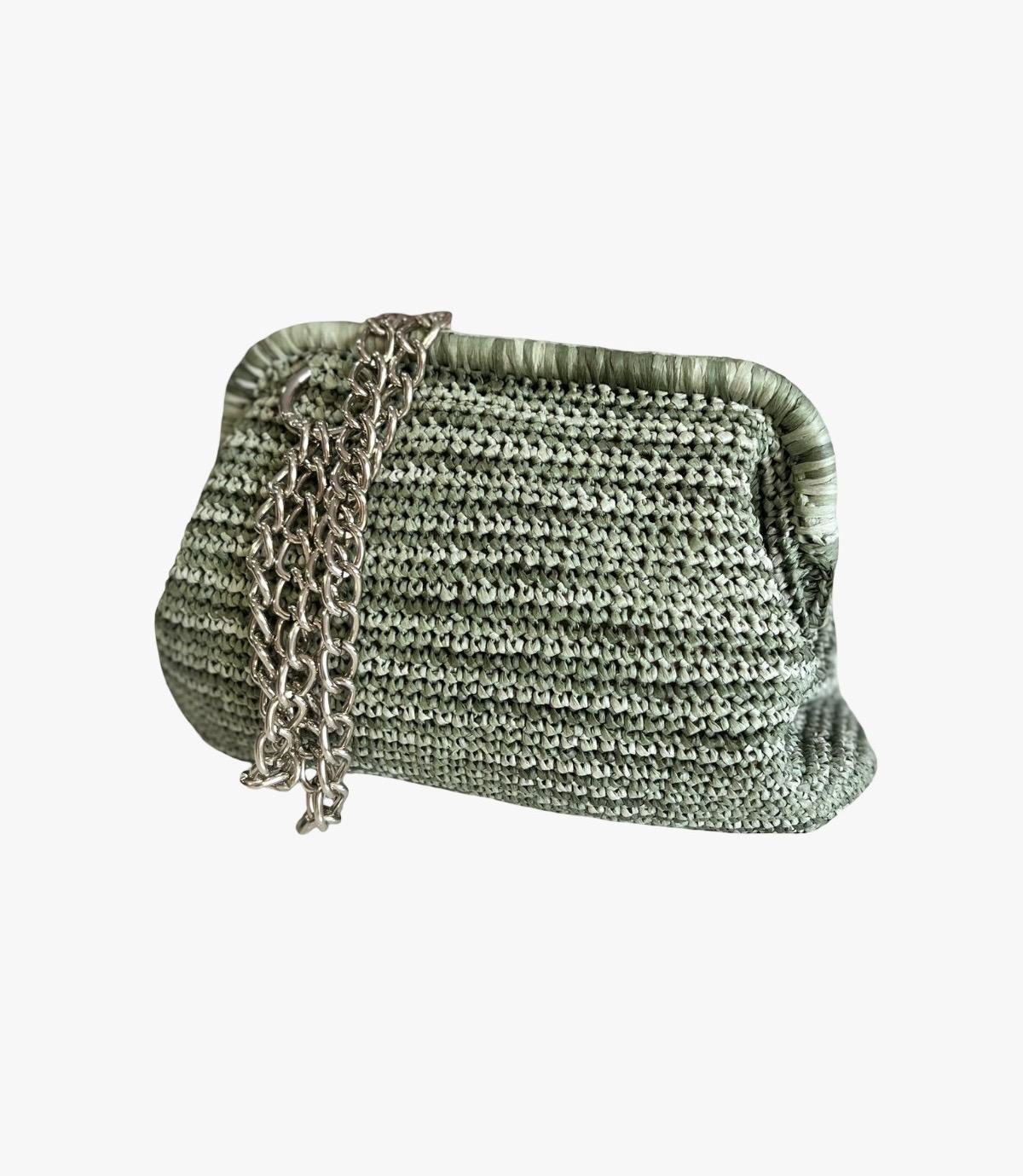 FISTIK YEŞİLİ BURSLU ÇANTA